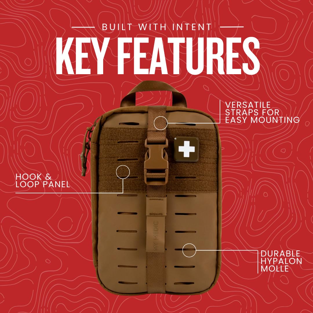 My Medic MyFAK Standard - Ifak First Aid Kit - HSA FSA Eligible - 132 Life Saving Trauma and Medical Items - Survival Kit for Ca