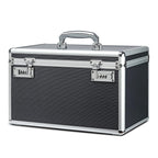 HEWEI WORKS Large capacity Locking Box,Lockable Medication Box with Portable Storage Case, 15 x 8.7 x 9.3 Inch, Childproof Medic