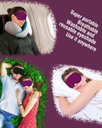 Hochoek Silk Sleep Mask for Women Man, Thicken Eye Mask for Sleeping, Breathable Eye Covers for Sleeping, Soft Eyesahde, Reduces