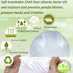 playWooWgo 8 Pack CPAP Mask Liners One Size Fit All Full Face Masks Improve The Comfort of Wearing The Mask (4 PCS Comfort Silky