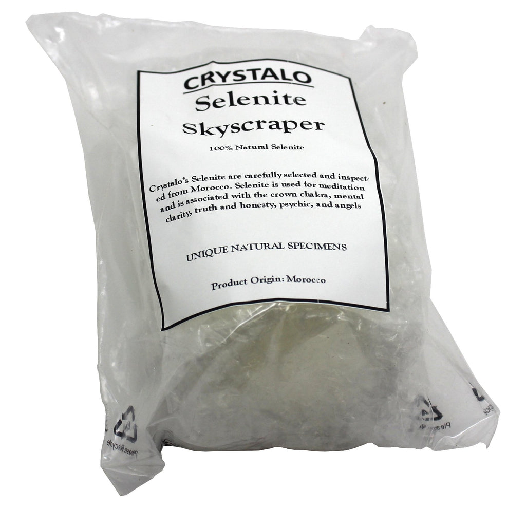 Crystalo - Selenite Skyscraper (1pc) - ~ 4 Inch Tall
