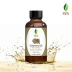 SVA Calamus Essential Oil - 1 Fl Oz - 100% Natural Calamus Oil - for Diffuser, Hair Care, Face, Skin Care, Aromatherapy, Scalp a