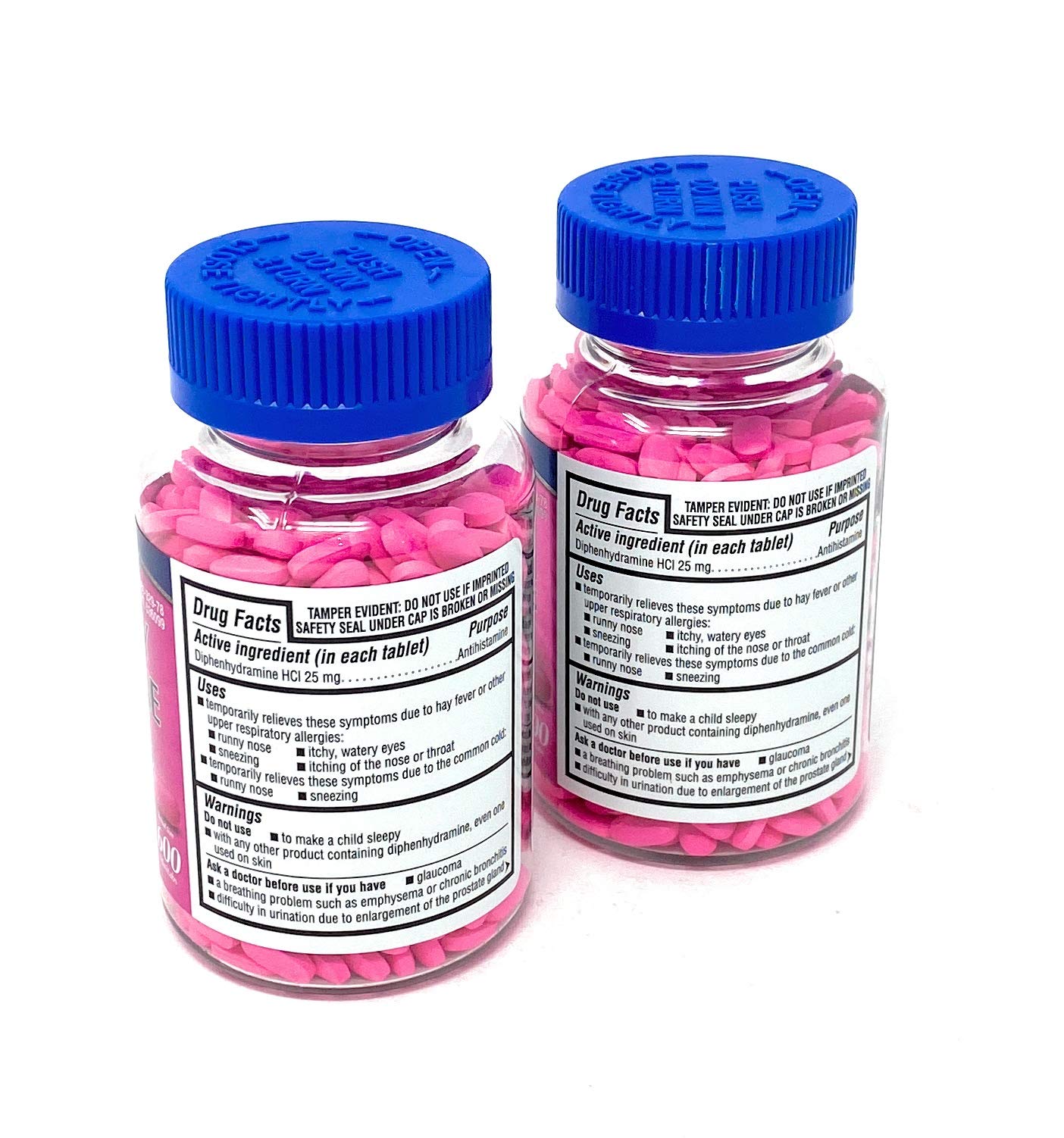 Kirkland Signature Allergy Medicine Diphenhydramine 25 Mg 600 Count (Pack of 2)