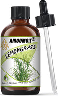 Pure Lemongrass Essential Oil Citrus Aromatherapy Natural for Hair Home Body Skin Energizing Diffuser Oils 4 Fl Oz