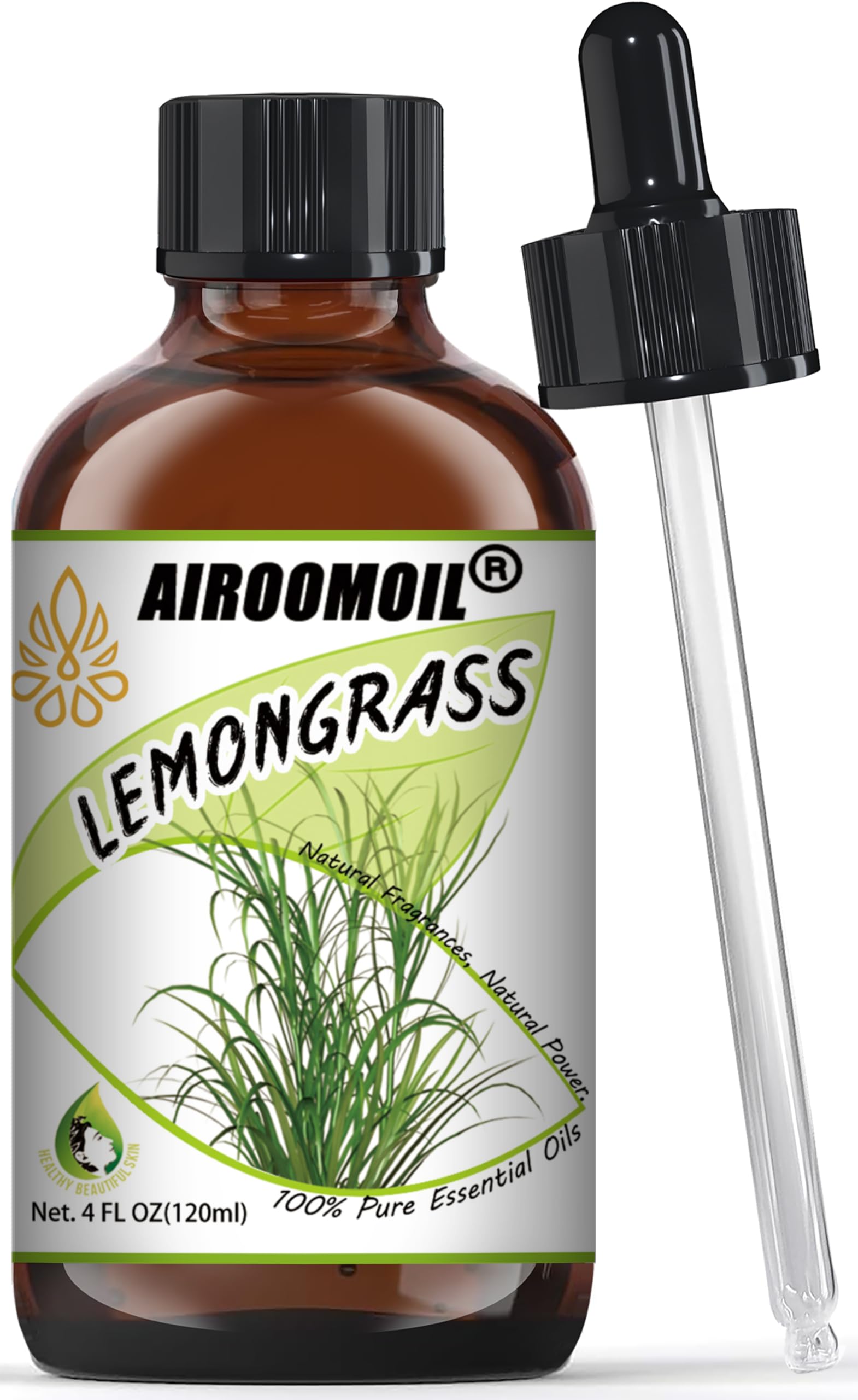 Pure Lemongrass Essential Oil Citrus Aromatherapy Natural for Hair Home Body Skin Energizing Diffuser Oils 4 Fl Oz