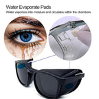 cosycare Hydrating Dry Eyes Glasses with Soft Silicone Moisture Chambers and Moisture Circulation Pad for Dry Eyes Symptoms (Tra