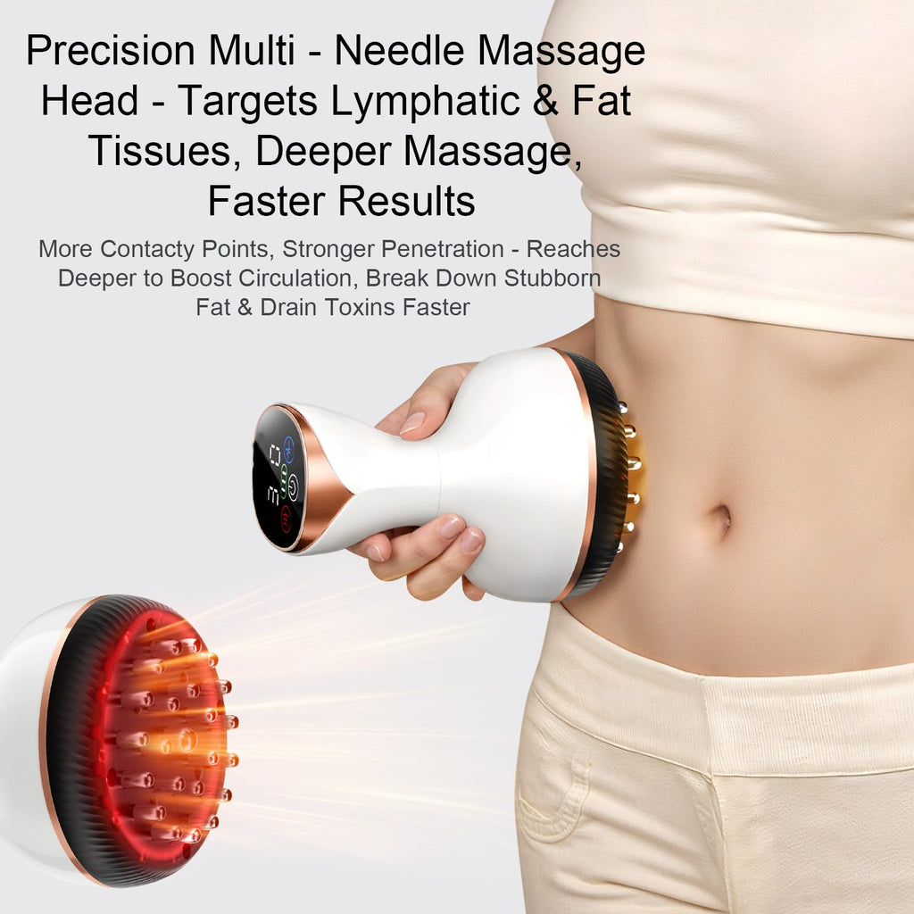 Lymphatic Drainage Massager & Cellulite Massage Tool, for Legs, Arms & Belly, Body Sculpting Machine Helps Reduce Stretch Marks