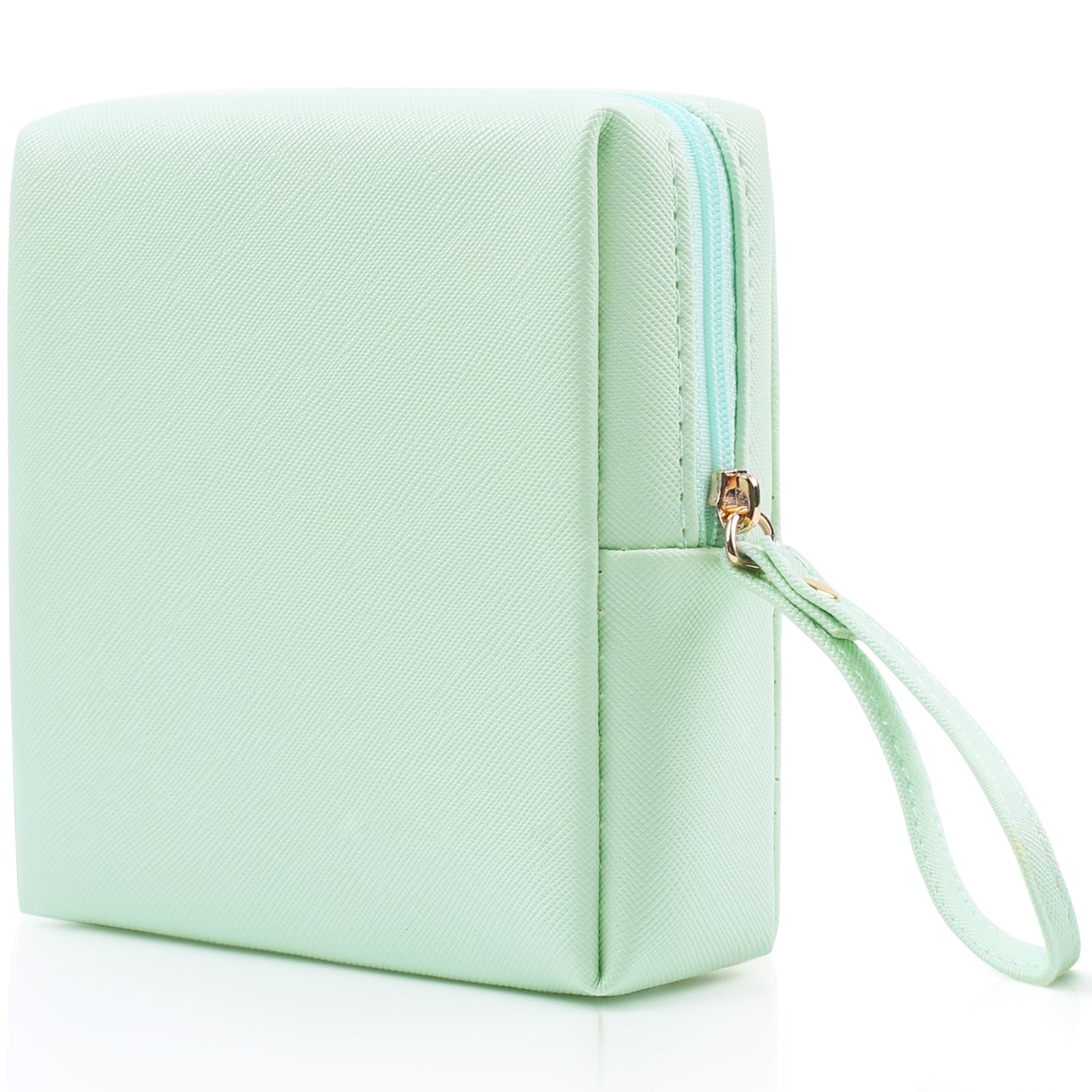Teircno Sanitary Napkin Period bag for Women, Sanitary Napkin Storage Bag, PU Leather Sanitary Pad Bags Pounch, Portable Tampons