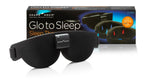 Advanced Glo to Sleep Eye Mask, Nighttime Adult Sleep Aid for Men & Women, Deep REM Sleep, Relaxation, Red & Blue Lighting, Pate