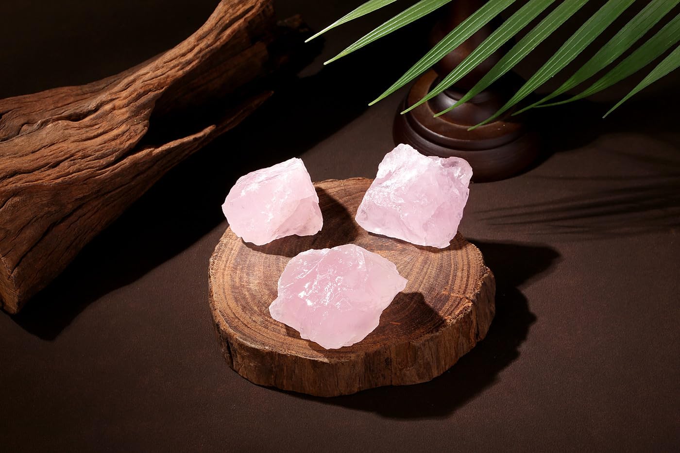 NUKAYAI 2Pcs Rose Quartz Crystals 1.8-2.2'' Large Raw Stones Rough Rocks Healing Crystal for Cabbing Polishing Decoration DIY Wi