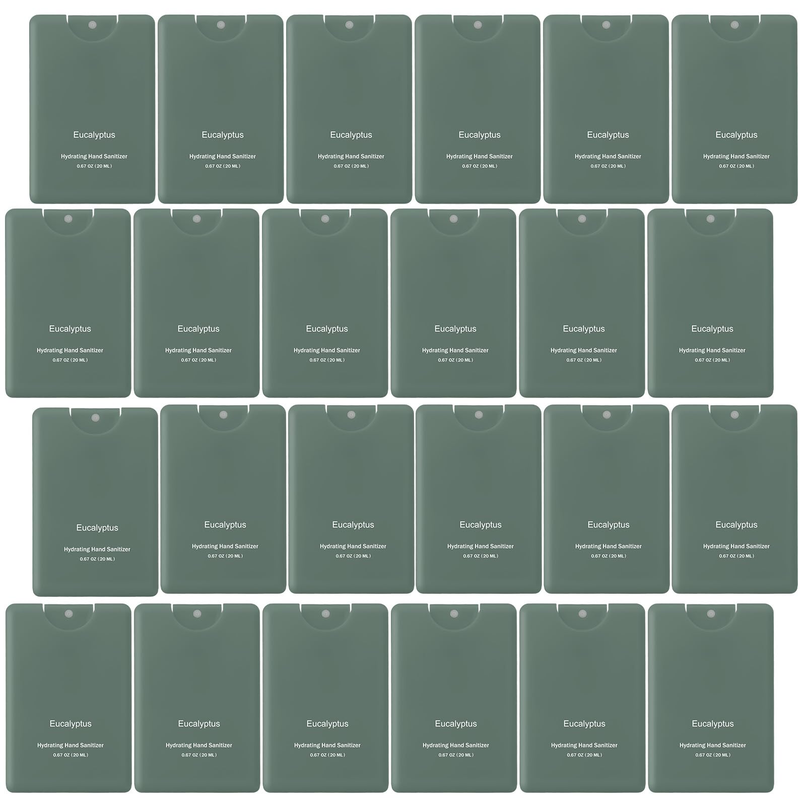 Dansib 24 Pack Dark Green Hand Sanitizer Spray Bulk Travel Size Mini Hydrating Hand Sanitizer for Coworker Staff Women End of Ye
