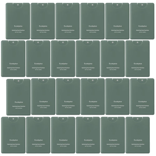 Dansib 24 Pack Dark Green Hand Sanitizer Spray Bulk Travel Size Mini Hydrating Hand Sanitizer for Coworker Staff Women End of Ye