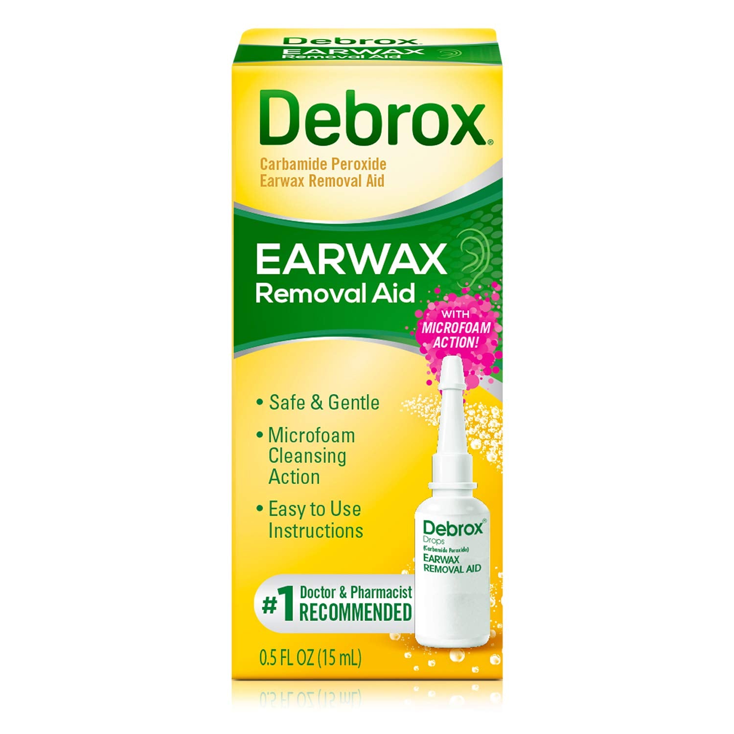 Major Debrox Debrox Earwax Removal Drops with Gentle Microfoam Cleansing Action, 0 ...