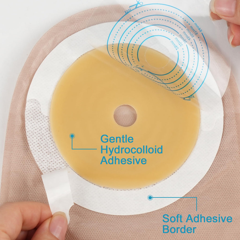 LotFancy Colostomy Bags, Pack of 20, Ostomy Colostomy Supplies, One Piece Drainable Pouches with Clamp Closure for Ileostomy Sto