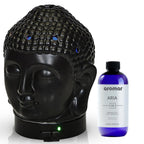 Aromar Buddha Ceramic Diffuser, Black