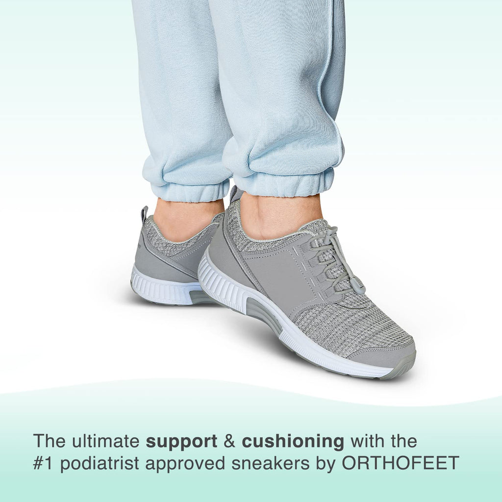 Orthofeet Diabetic Shoes for Women - Proven Comfort & Protection. Therapeutic Walking Shoes with Arch Support, Arch Booster, Cus