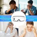 Wohbay Eye Massager with Heat & Vibration, Christmas Gifts for Women, mon or her, Air Pressure Massager, Foldable Sleep Mask Mas
