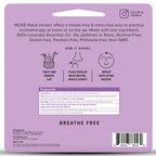 MOXE Lavender Essential Oil Nasal Inhaler, Therapeutic No-Mess Aromatherapy, Relaxation, Naturally Calming, Before Sleep Routine