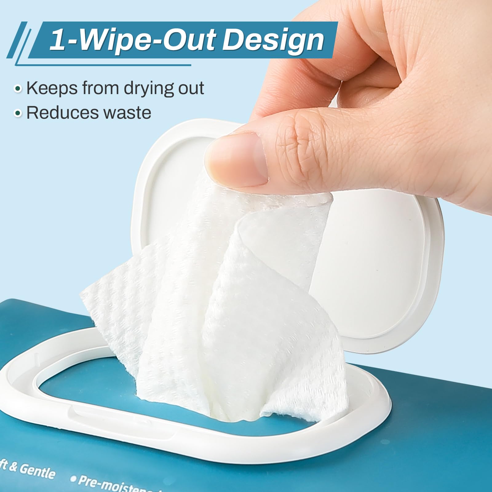 720 Count (12 Packs of 60) Wipes for Adults, 8 x 12 Extra Large for Incontinence & Cleansing, Disposable Body Shower & Bath Wipe