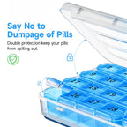 Zoksi Monthly Pill Organizer 1 Times a Day, 30 Day Pill Box Organizer,One Month Pill Case for Travel, 31 Day Daily Medcine Conta