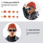 45dB Earplugs for Sleeping,Noise Cancelling Ear Plugs with 8 Pairs Ear Tips, Reusable Hearing Protection Noise Reduction Earplug