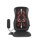 Mynt Black Acupressure Massage Chair Pad with 4 Deep Kneading Nodes, Shiatsu Back Massager for Chair with Heat, Heated Back Mass