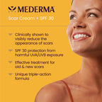 Mederma Scar Cream Plus SPF 30, Sunscreen, Protects from Sun Damage, Reduces the Appearance of Scars, 0.7 Ounce, 20 grams (Packa