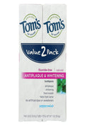Toms of Maine Fluoride-Free Antiplaque & Whitening Natural Toothpaste, Peppermint, 5.5 oz. 2-Pack