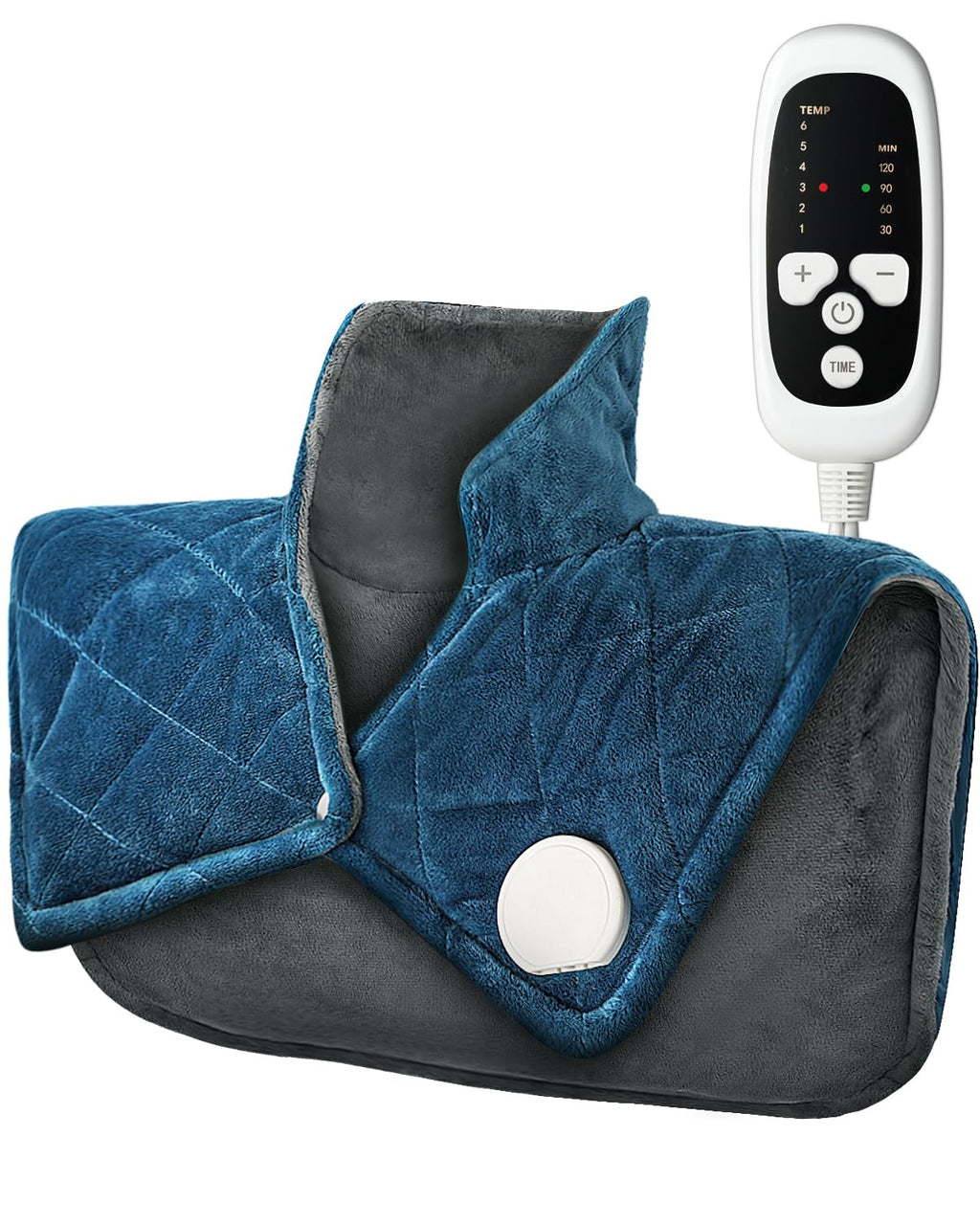 Weighted Heating Pad for Neck and Shoulders, 2.4lb Extra Large Heated Wrap with 6 Heat Settings 4 Auto-Off, Happy Birthday Gifts