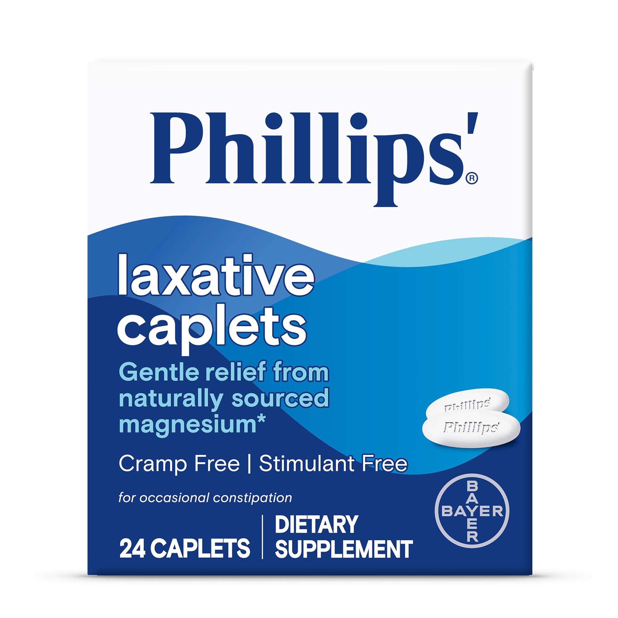 Phillips Laxative Caplets (24-Count Box), Multi