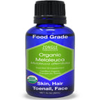 Organic, Tea Tree, Melaleuca, Oil, Food Grade - 100% Pure, Tea Tree Essential Oil, by Zongle Therapeutics, 1 OZ
