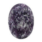 Lepidolite Crystals and Healing Stones - Large Palm Stone Crystals Piedra - Crystal for Good Luck, Balanced Positive Energy, Med