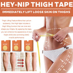 12 Pcs Hey-Nip Thigh Lifting Tape, Large Lift and Glow Patches Legs for Sagging Skin, Invisible Waterproof Adhesive Body Tape, T