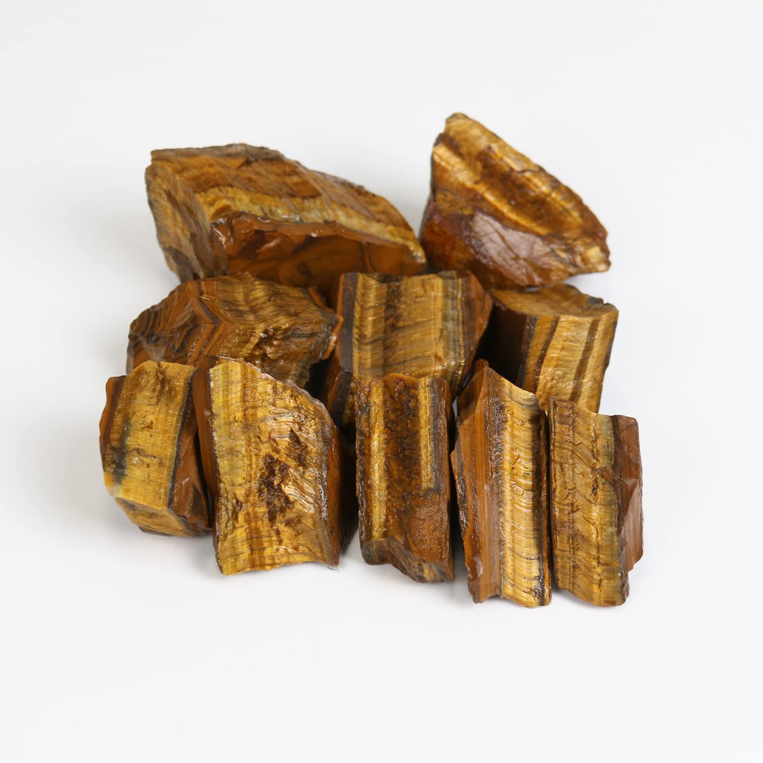 Nvzi Raw Tiger Eye Stone, Crystals and Healing Stones, Bulk Crystals, Rocks for Tumbling, Raw Crystals Bulk, Amathesis Crystal,