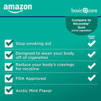 Amazon Basic Care Nicotine Polacrilex Uncoated Gum 2 mg, Arctic Mint, 310 Count