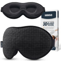 INNELO Contoured Sleep Mask for Side Sleepers - 100% Light Blocking, Soft and No Pressure on Eyes - Blindfold for Travel, Nap, Y