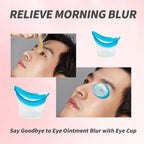 BRBASAP Eye Wash Cup 4Pack Eye Wash Kit Bath Kit Silicone Eyelash Lid Care for Tired Dry Eyes Effective Eye Cleaner Solution wit