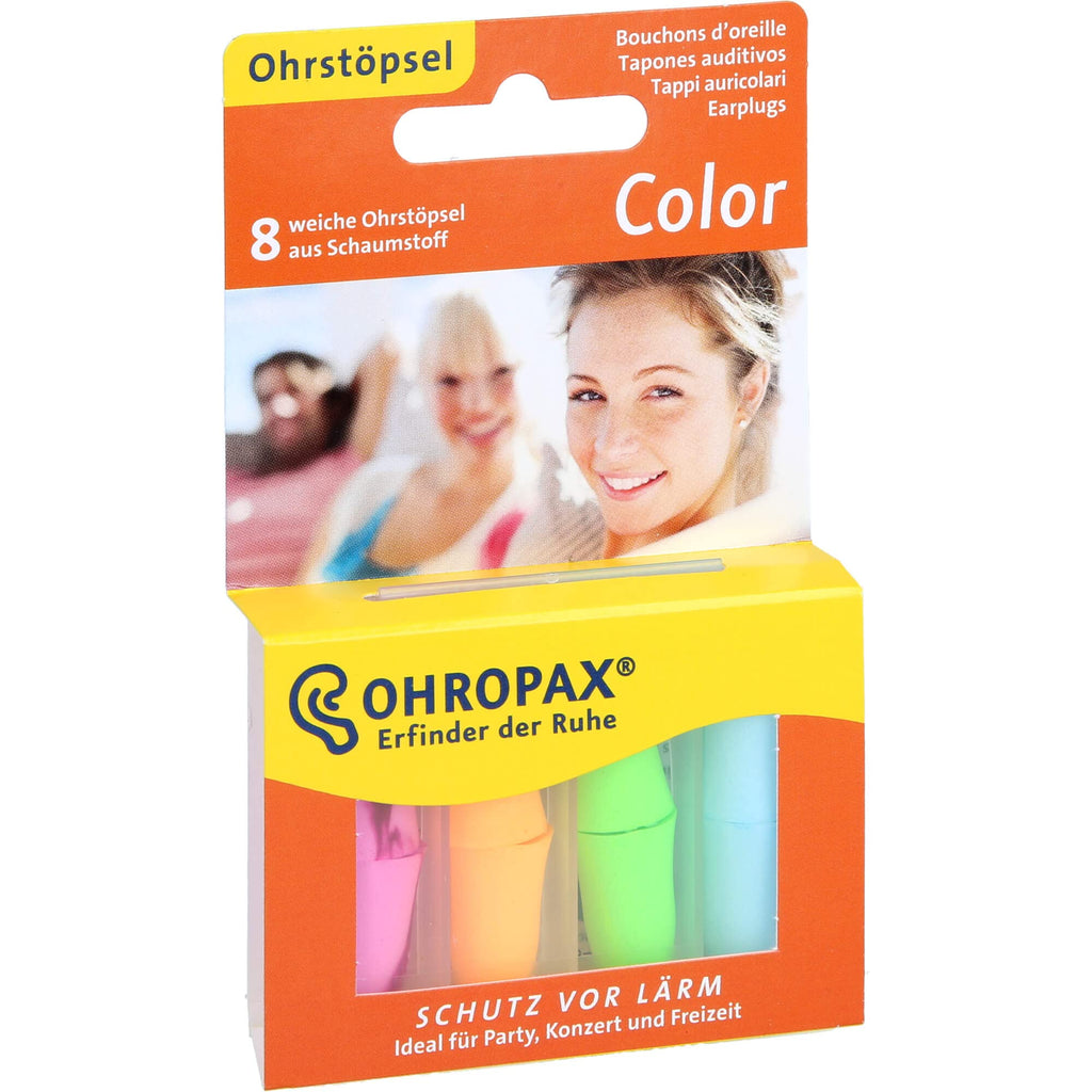 Ohropax Color Foam Ear Plugs (8 Ear Plugs)