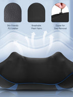 Back Neck Shoulder Massager with Heat, Shiatsu Electric Deep Tissue 3D Kneading Massagers for Relief on Waist, Leg, Calf, Foot F