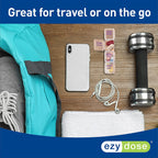 EZY DOSE Weekly (7-Day) Pill Case, Medicine Planner, Vitamin Organizer Box, 4 Times a Day, Small Removable Compartments, Covenie