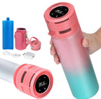 LengKe Electric Insulin Cooler Travel Case, USB Charger & Biogel Ice Box - Unlimited Hours, 35-68F Custom & Display Temperature 