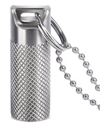 Opret Titanium Pill Container with Keychain & Necklace, Waterproof Pill Case for Emergency Aspirin & Nitroglycerin, Mini Pill Ho