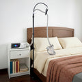 CPAP Hose Holder Stand for Improving Sleep Comfort- Customizable Height & Position for All Bed Heights, Includes Mask Hook & Tub
