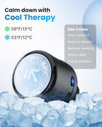 RENPHO Massage Gun Head with Heat and Cool for Model RP-GM171-N1, R-WMG08, Percussion Muscle Massager Attachment, Portable Recha