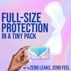 Always Pocket Feminine Pads for Women with FlexFoam, Size 1, Regular, with Wings, Unscented, 66 Count