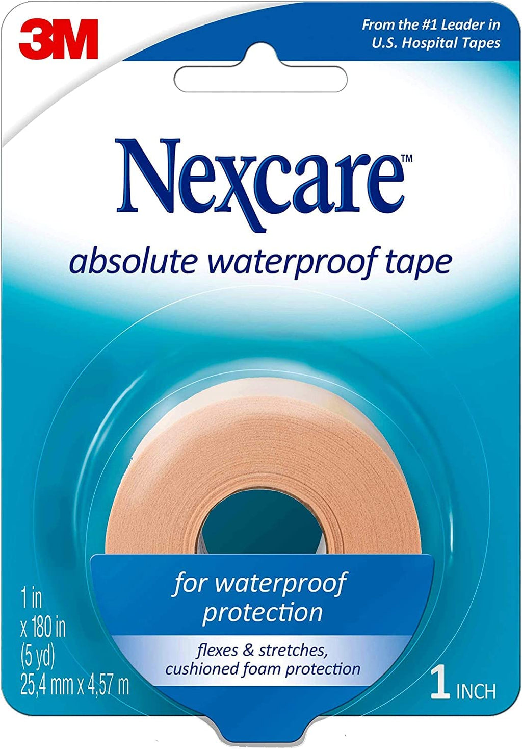 Absolute Waterproof First Aid Tape, Foam, 1 x 180