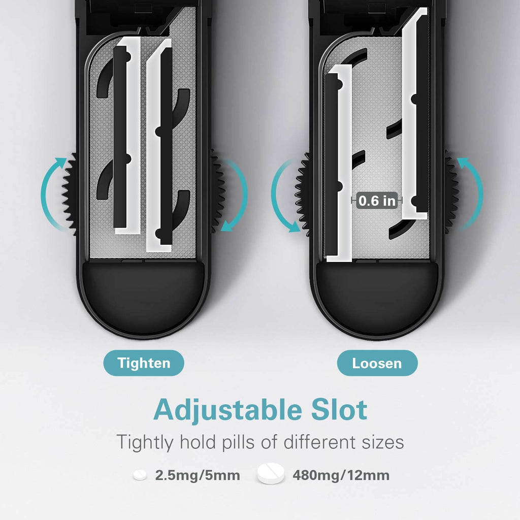 DEPAD Pill Cutter Splitter for Cutting Multiple Pills, Adjustable Pill Cutter Splitter for Small and Tiny Pills with Accurate Al