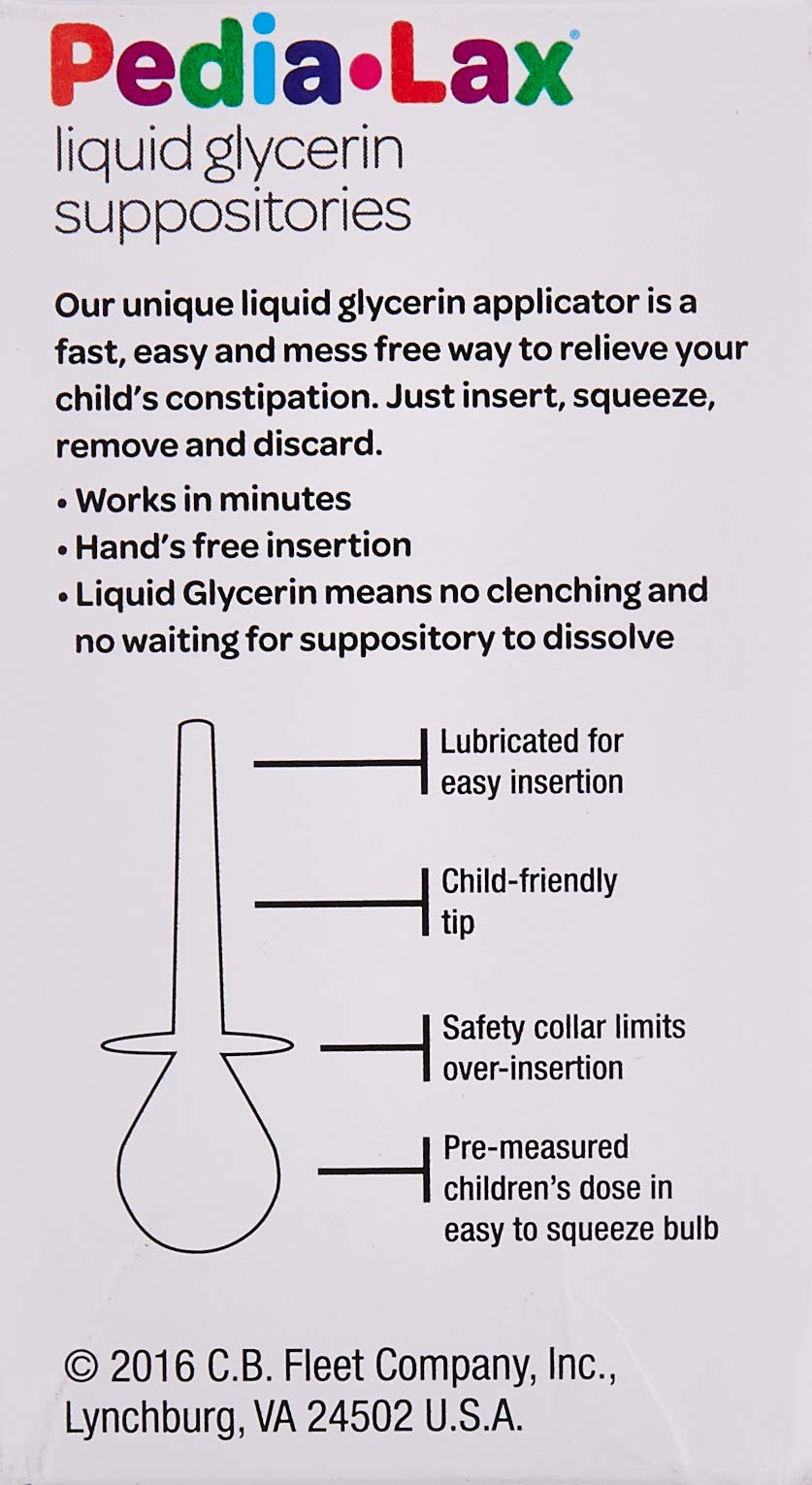 Fleet Childrens Pedia-Lax Liquid Glycerin Suppositories -- 6 Suppositories