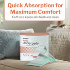 McKesson Super Underpads, Incontinence Bed Pads 30 x 36 [100 Count], Moderate Absorbency, Disposable Chux Pads for Adults, Elder