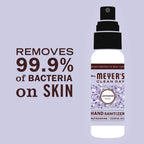 MRS. MEYER S CLEAN DAY Antibacterial Hand Sanitizer Spray, Travel Size, Lavender, 2 oz (Pack of 12)